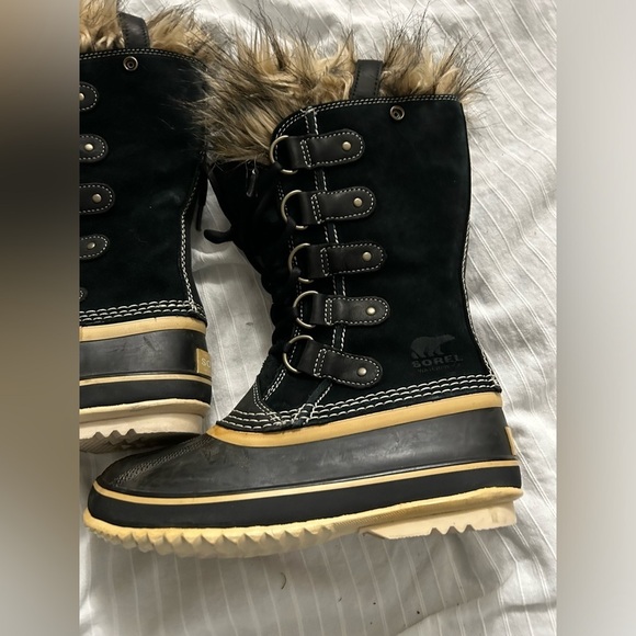Sorel Joan of Arctic Womens Black Waterproof Insulated Snow Outdoor Boot Size 6 - Picture 2 of 10